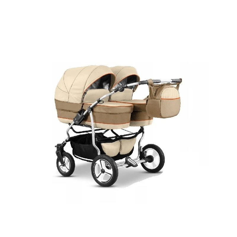 Количка за близнаци Mikado, Twin, 2в1, 13 Бежов